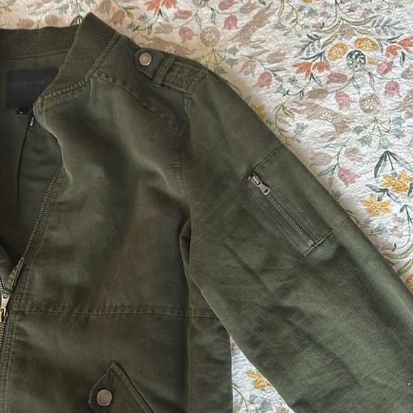 Paige Army Green Jacket L Large - Picture 3 of 5